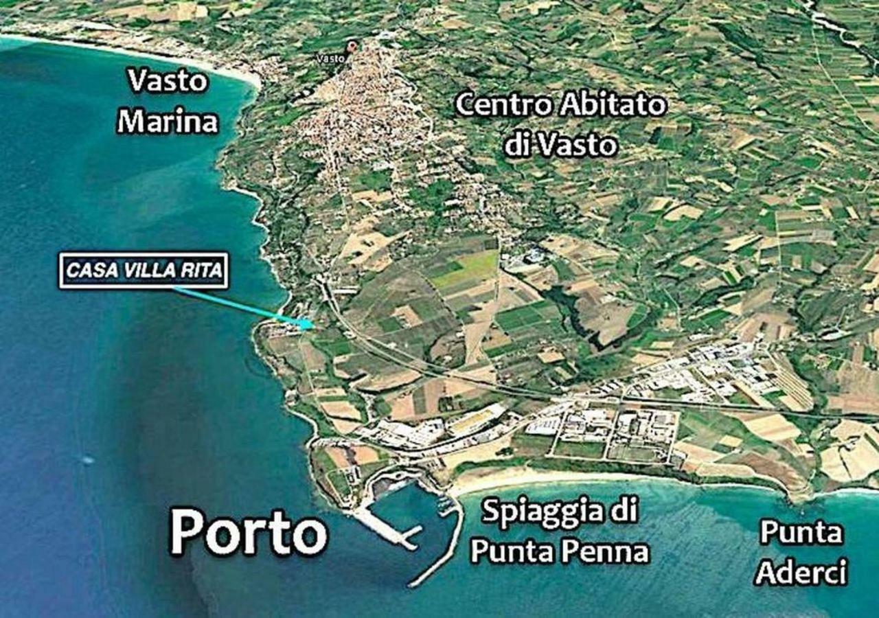 Villa Rita - Casa Vista Mare - Vasto Punta Penna Eksteriør billede